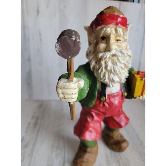 Santa's helper toymaker Hammer tool gift elf Xmas figure - Picture 2 of 12
